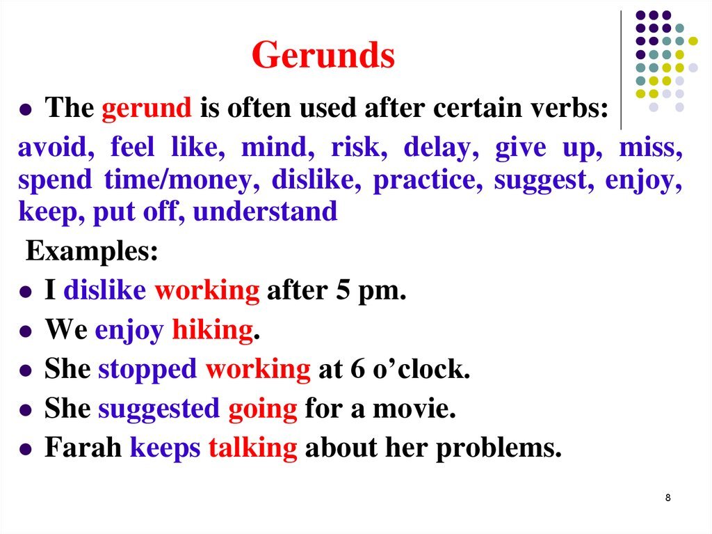 Gerund Noun Sentence Examples