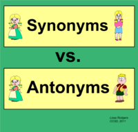 Synonimy i antonimy - Klasa 6 - Quiz