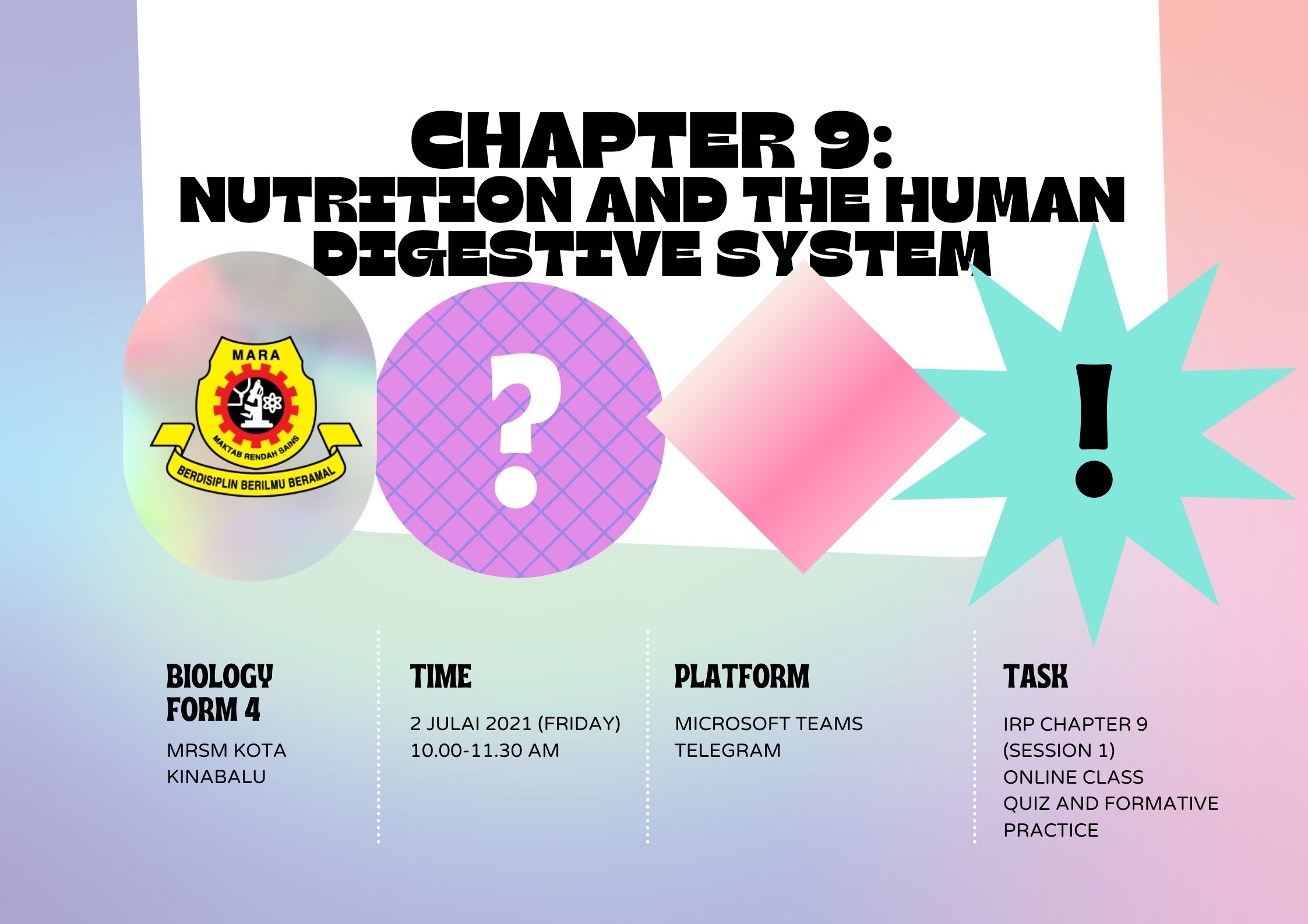 BIOLOGY FORM 4 CHAPTER 9