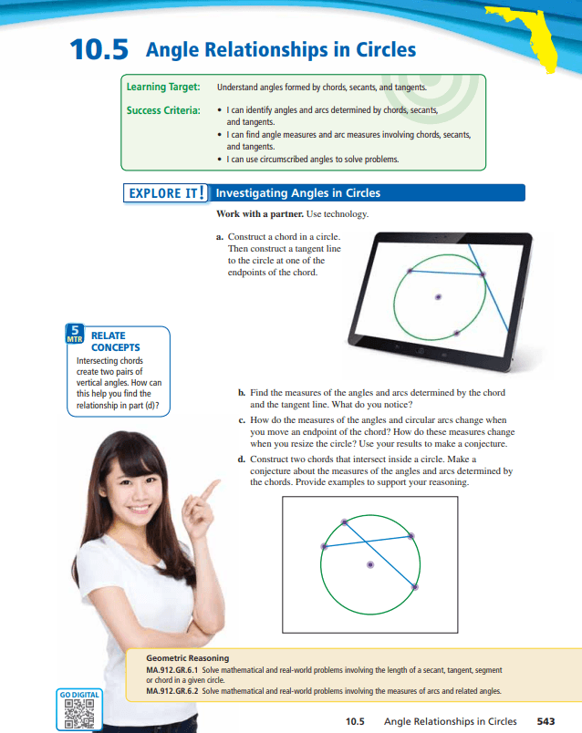 lesson 11 5 problem solving angle relationships in circles