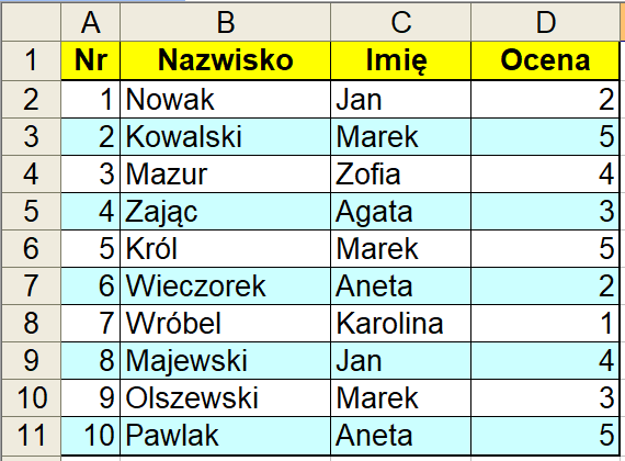 Nieregularne formy liczby mnogiej - Klasa 10 - Quiz