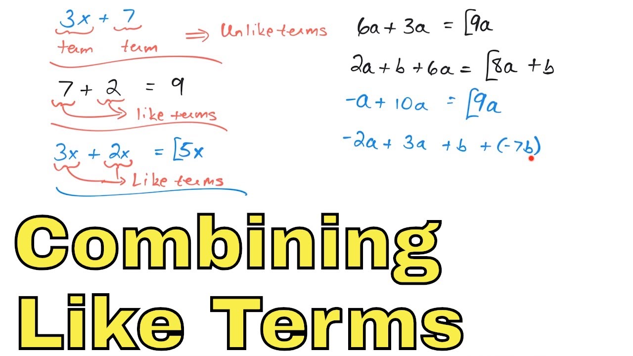 Combining like terms | Mathematics - Quizizz