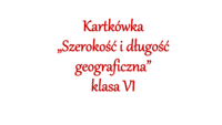 Porównywanie i zamawianie długości - Klasa 6 - Quiz