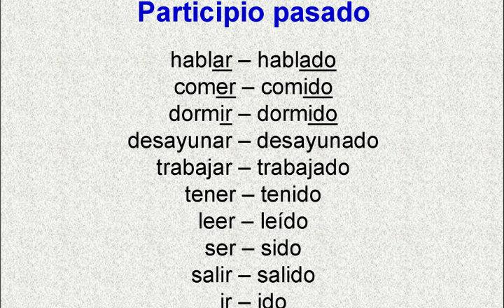 El Participio Pasado Como Adjetivo - Quizizz