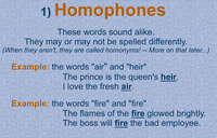 Homophones and Homographs - Year 9 - Quizizz