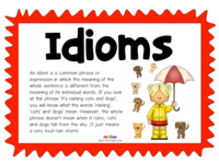 Idiom - Kelas 2 - Kuis