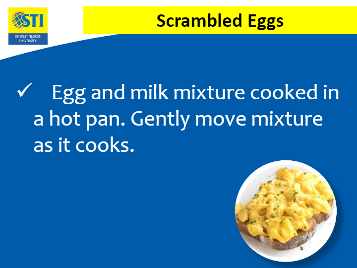 essay about cooking eggs