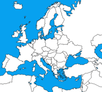 Modern Europe Countries Map