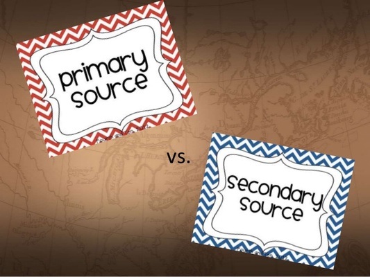 Primary And Secondary Sources | 3.6K Plays | Quizizz