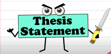 thesis statement comic