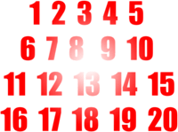 Number Cards 1-20 - Class 3 - Quizizz