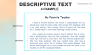 Descriptive Text English Quizizz