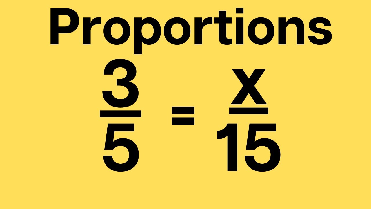 ratios and proportions 