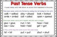 Past Tense Verbs Flashcards - Quizizz