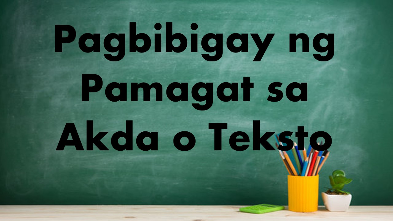 Pagbibigay Ng Pamagat Quizizz