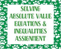 absolute value equations functions and inequalities - Year 9 - Quizizz