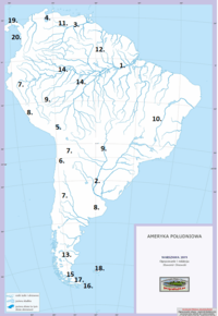 kraje Ameryki Południowej Fiszki - Quizizz