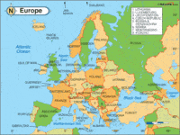 countries in europe - Grade 4 - Quizizz