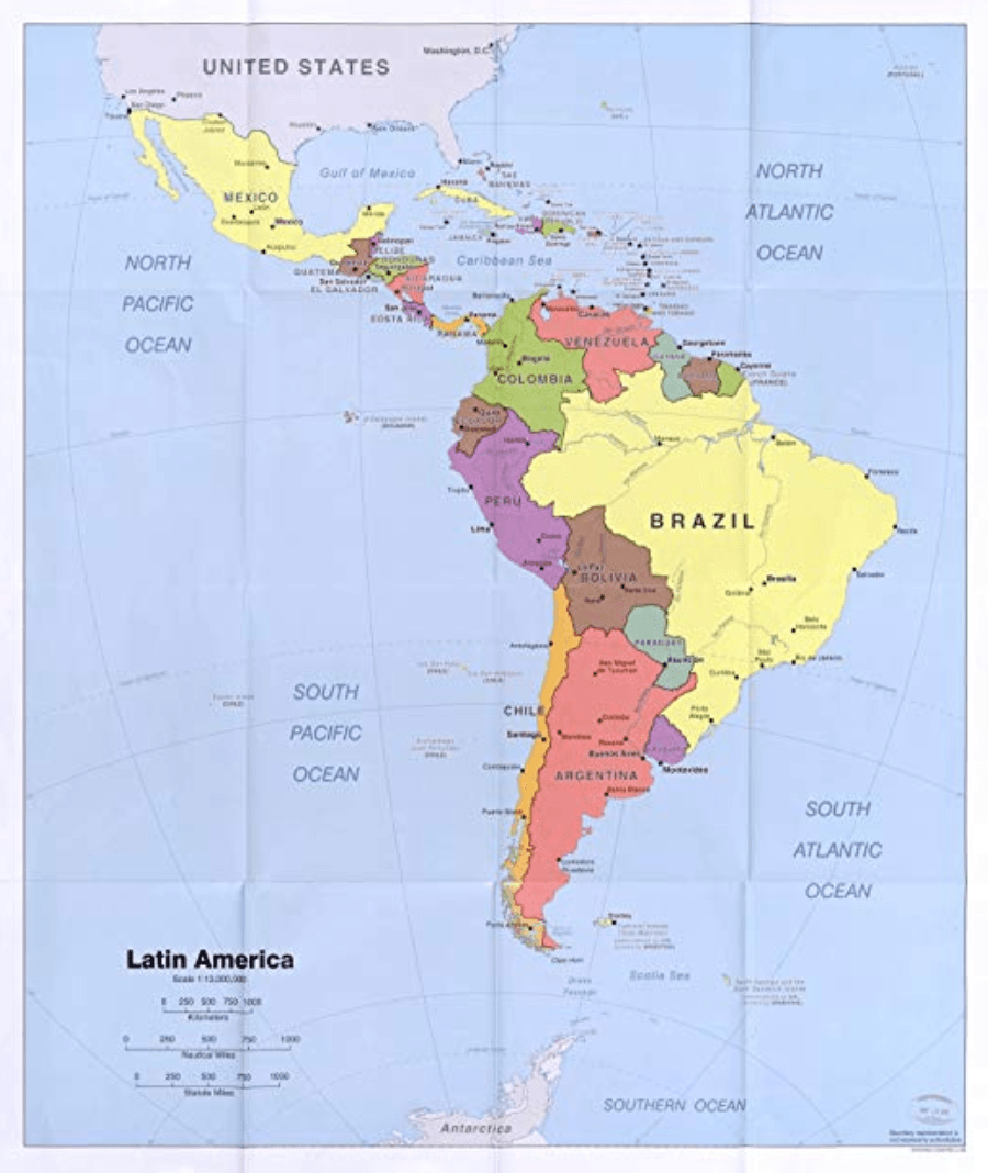 Las Capitales y la Geografía de los Países Hispanohablantes (Geography