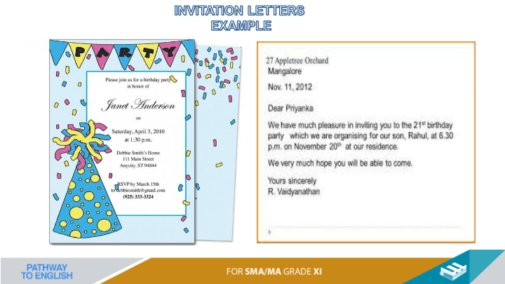 invitation letter informal