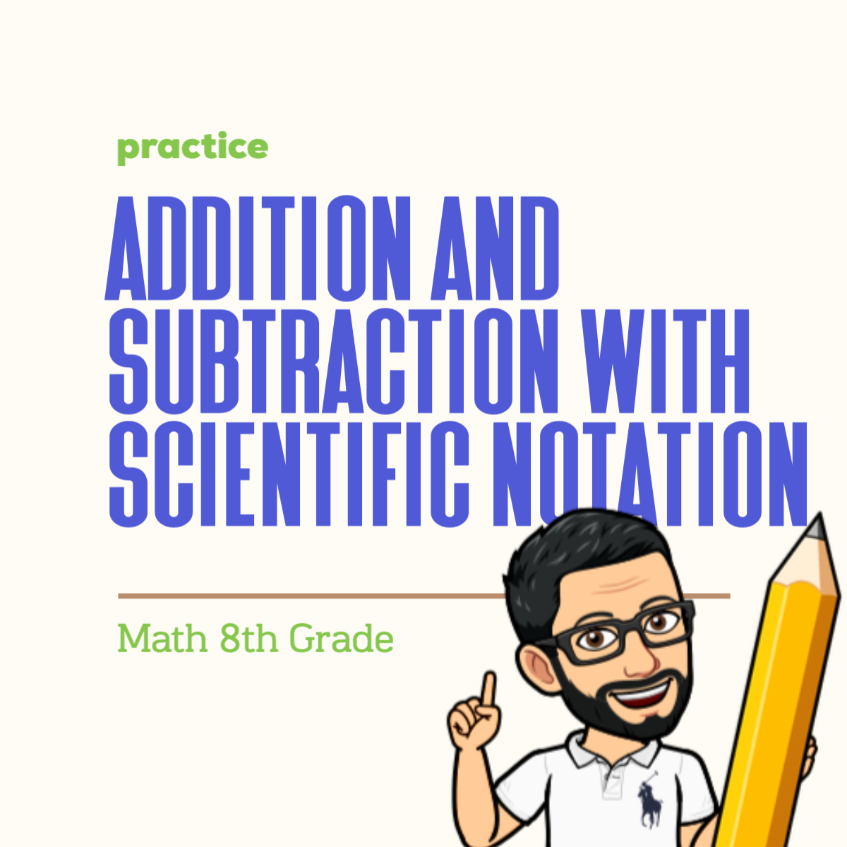 Scientific Notation Addition And Subtraction Independent Practice Worksheet Answer Key