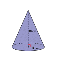 volume e área de superfície dos cones - Série 9 - Questionário