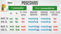 Pronombres posesivos Tarjetas didácticas - Quizizz