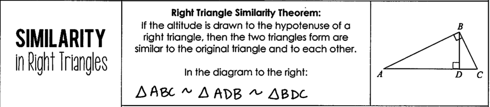 Similarity In Right Triangles | Mathematics - Quizizz