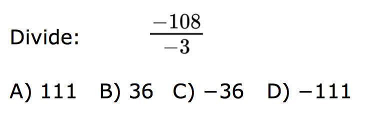 Unit 1 Quiz Review Multiple Choice - Integer Operations - Quizizz