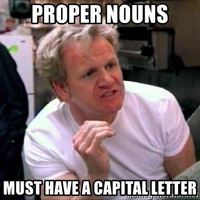 Capitalizing Proper Nouns - Year 7 - Quizizz
