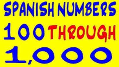 saying numbers 1 through 7 in Spanish.