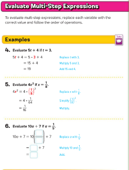 lesson 3 homework practice algebra variables and expressions answer key