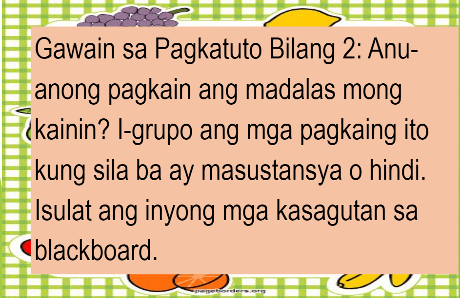 Paghahanda sa Masusustansiyang Pagkain | Other - Quizizz