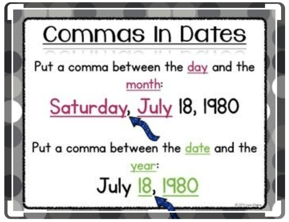 Do You Need To Put A Comma Between Month And Year