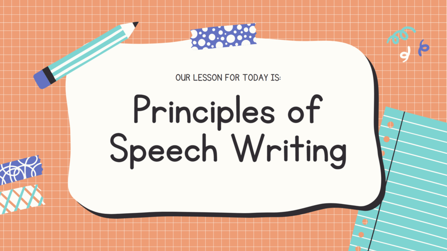 principles of speech writing brainly