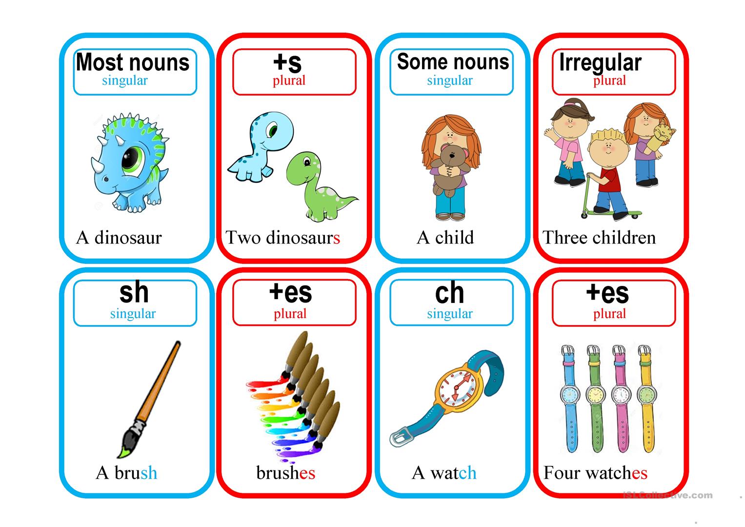 Singular And Plural Nouns Games For 2nd Grade