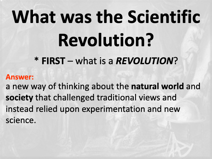 Scientific Revolution Social Studies Quizizz