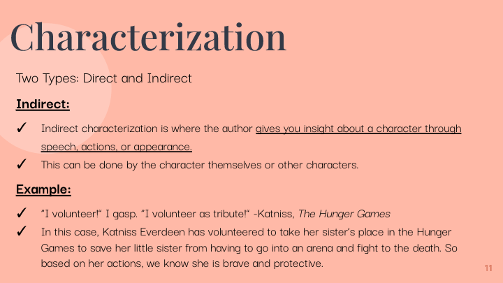 2 3 Lesson Characterization English Quizizz