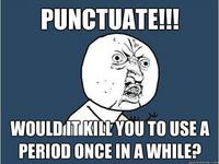 Ending Punctuation - Class 12 - Quizizz