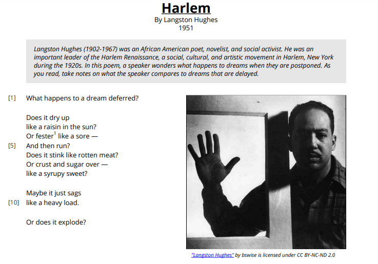 which-sentence-describes-the-main-idea-of-the-poem-harlem