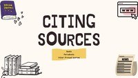 Citing Sources Flashcards - Quizizz