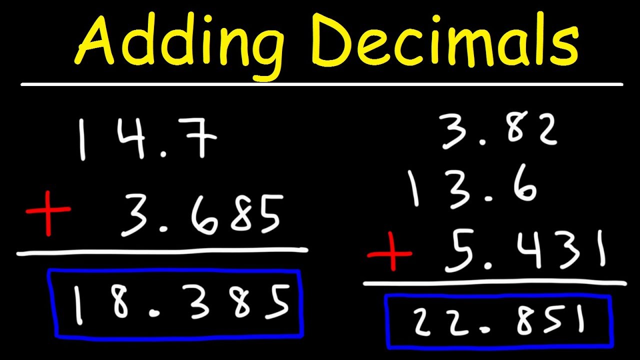 Adding Decimals - Year 6 - Quizizz