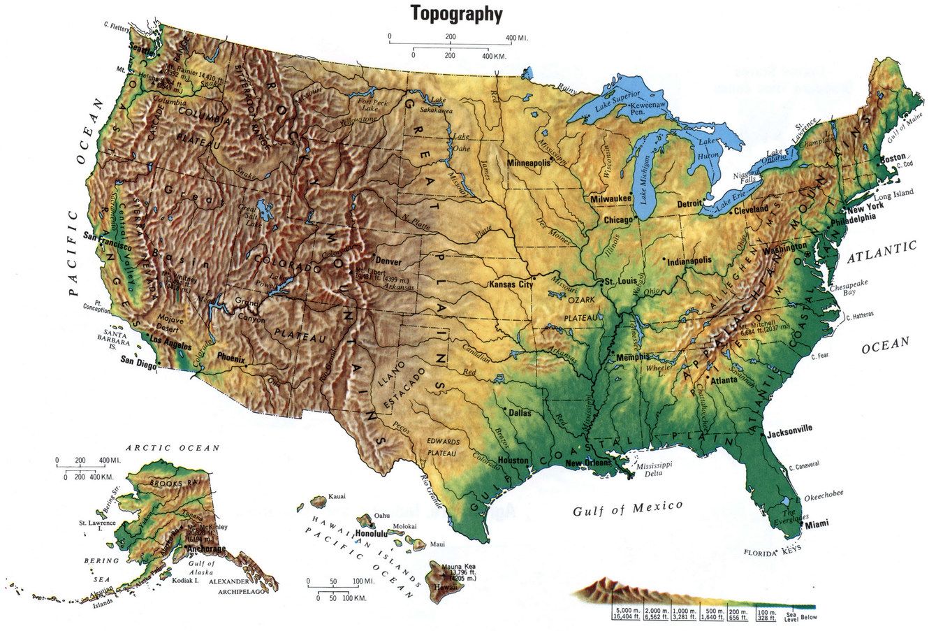 Geography: Bodies of Water & Geographic Features