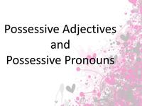 Possessive Adjective And Possessive Pronoun Quiz Quizizz