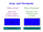 Area and Perimeter