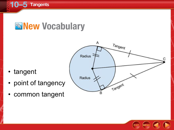 Tangents problems & answers for quizzes and worksheets - Quizizz