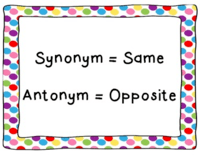 Synonyms and Antonyms - Class 2 - Quizizz