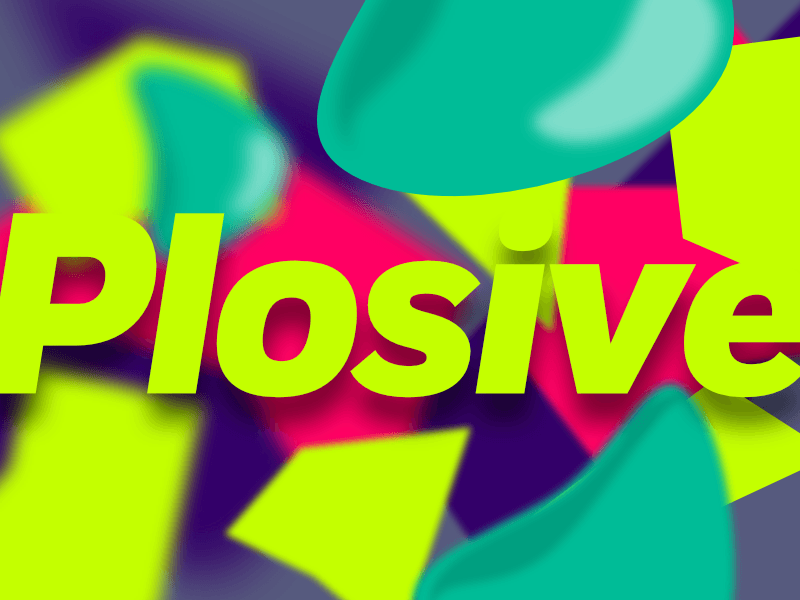 Plosive sounds