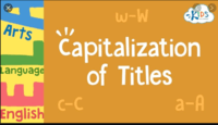 Capitalization - Grade 3 - Quizizz
