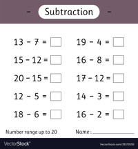 Subtraction Within 20 - Class 10 - Quizizz